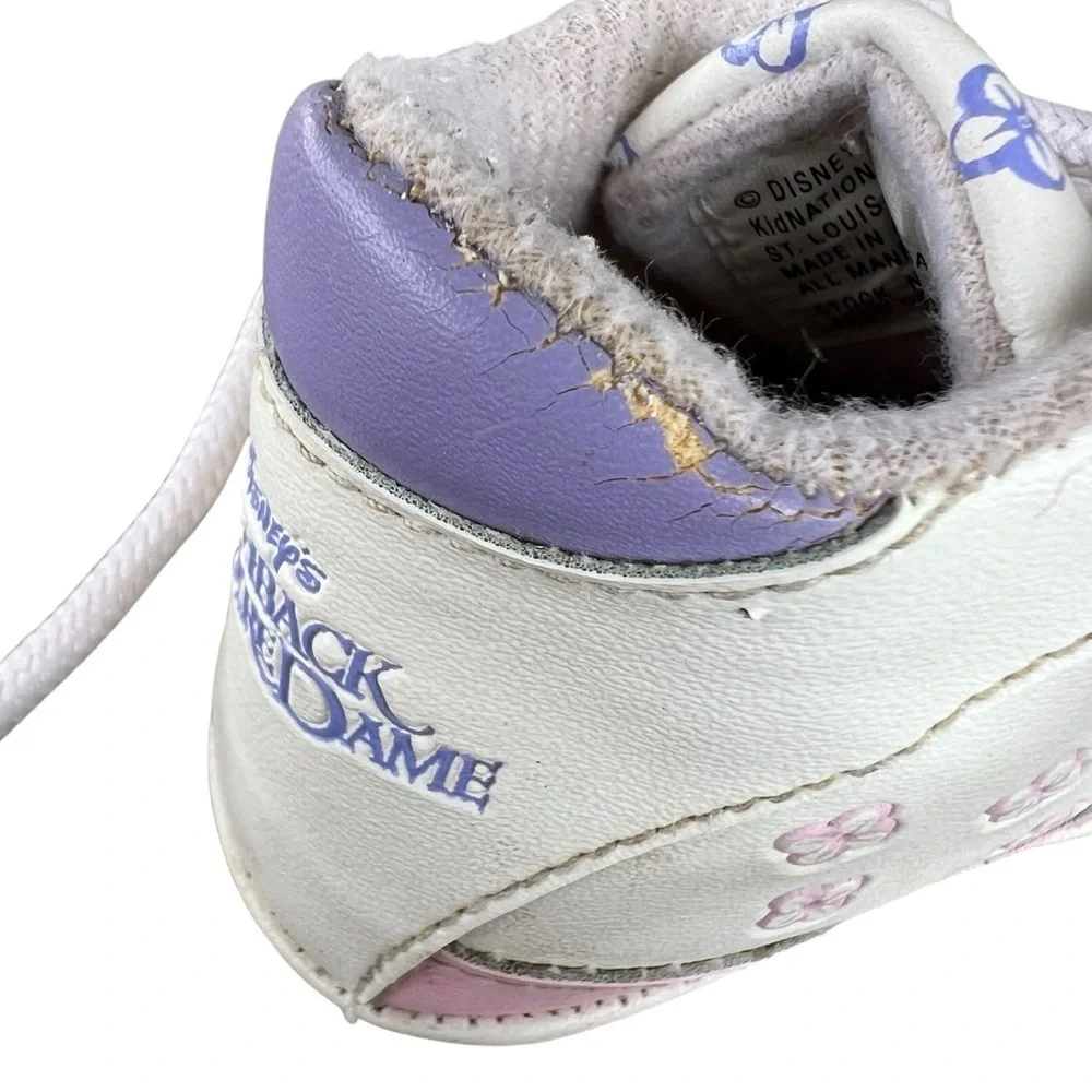VTG Disney The Hunchback of Notre Dame Esmeralda Baby Shoes Pink Purple FLAWS